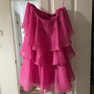 Strapless Tiered Mini Dress - Abercrombie & Fitch